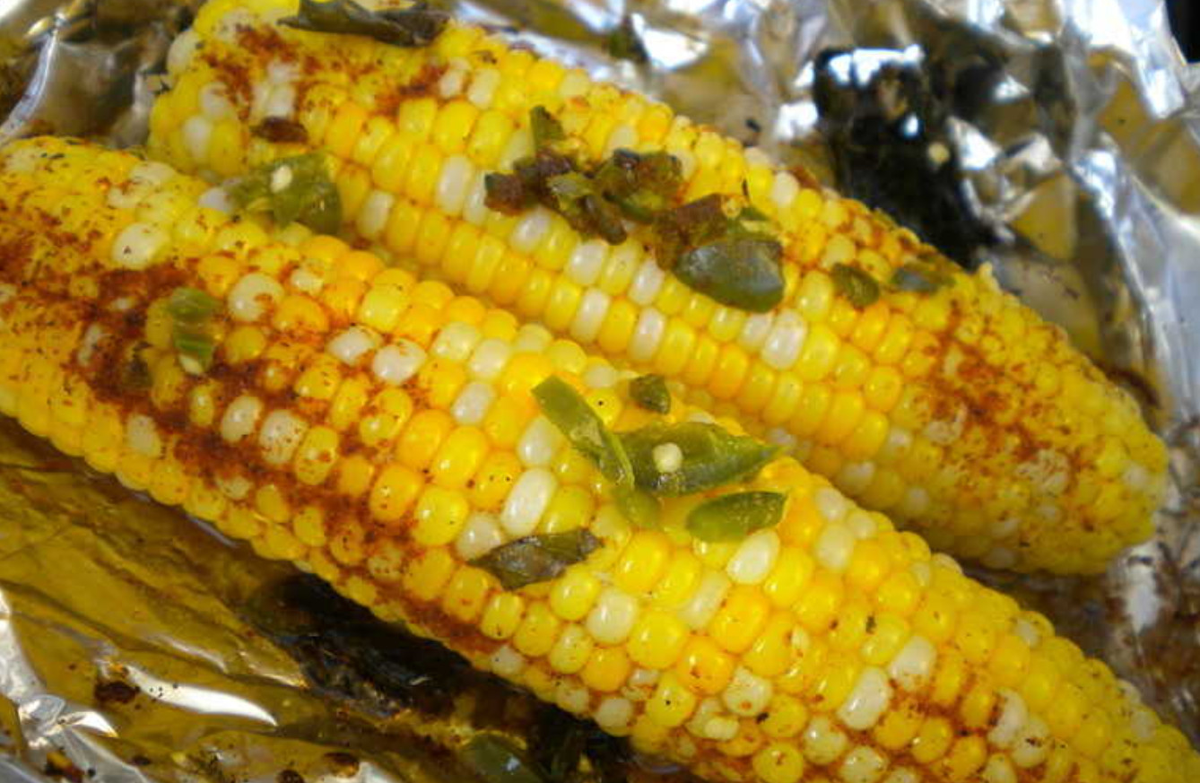 Spicy Jalapeno Grilled Corn on the Cob