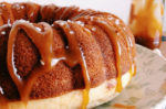 Classic Vanilla Bundt Cake with a Salted Caramel Drizzle
