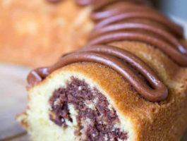Homemade Marble Pound Cake