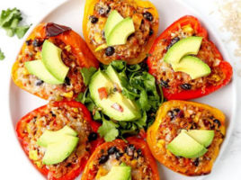 Colorful Vegetarian Stuffed Peppers